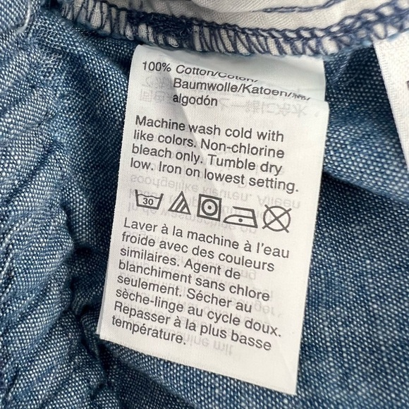 J. Crew Chambray Elastic Waistband Drawstring Pants Size 2 Women’s - Picture 5 of 5